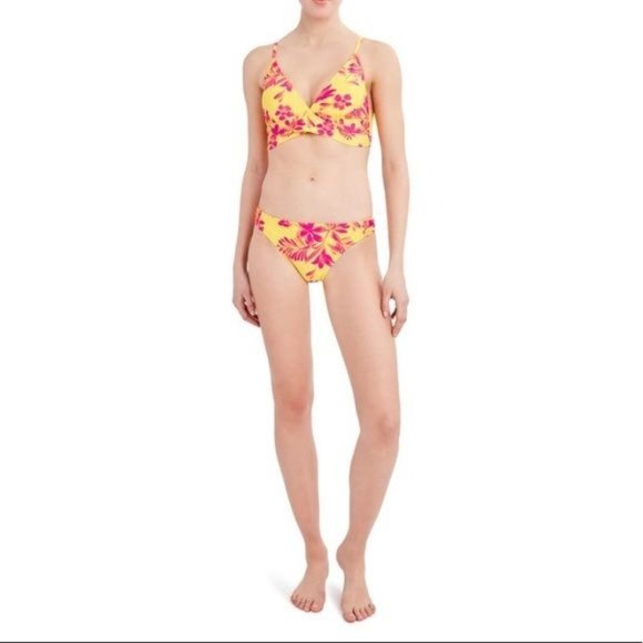 BCBG Paris Floral Bikini Swimsuit - Picture 2 of 14